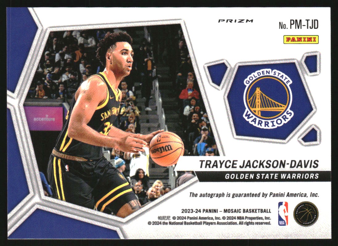 2023-24 Panini Mosaic Pictographs Mosaic Choice #36 Trayce Jackson-Davis