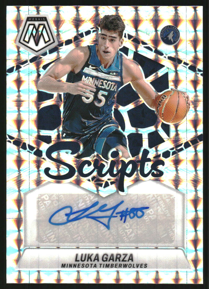 Luka Garza #7 2023-24 Panini Mosaic Basketball Scripts Autographs