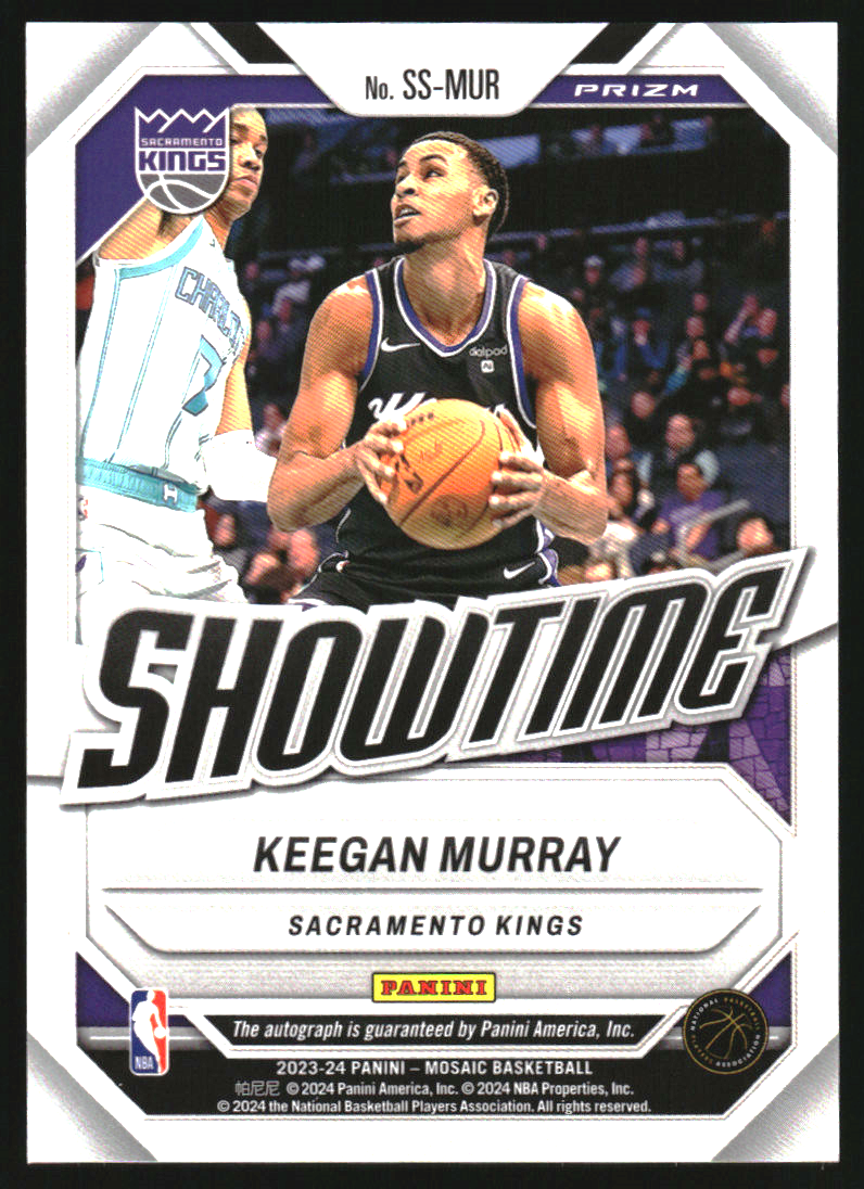 2023-24 Panini Mosaic Showtime Signatures Mosaic Choice #10 Keegan