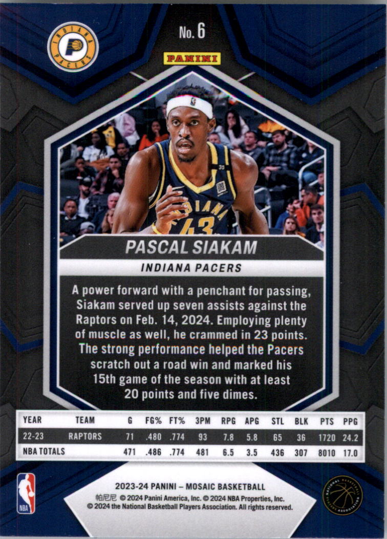 2023-24 Panini Mosaic Basketball Card Pick (Base) 1-101