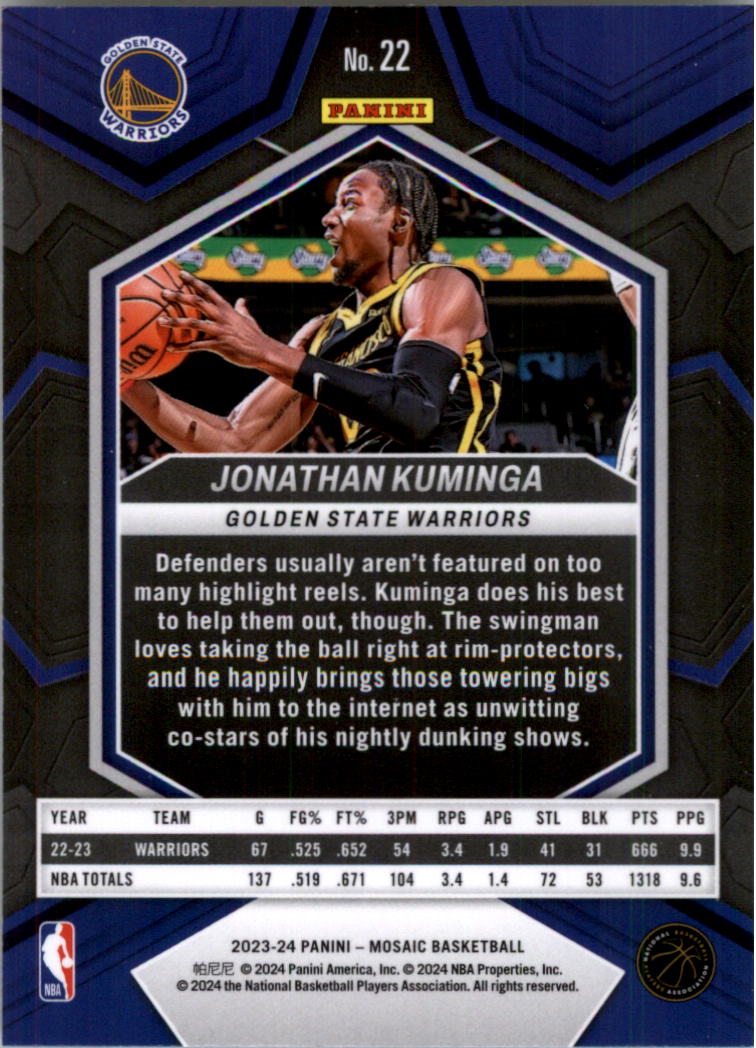 2023-24 Panini Mosaic Basketball Card Pick (Base) 1-101