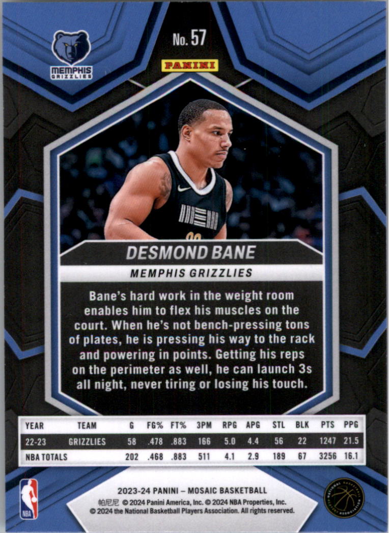 2023-24 Panini Mosaic Basketball Card Pick (Base) 1-101