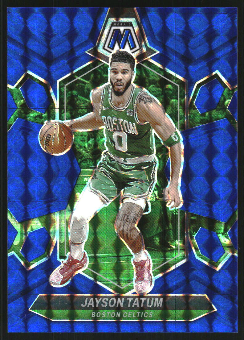2023-24 Panini Mosaic Mosaic Blue #147 Jayson Tatum /199