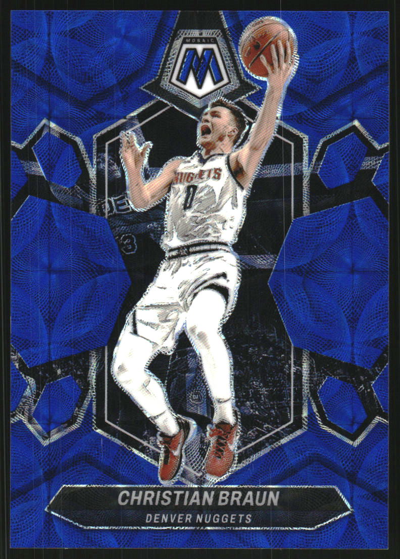 2023-24 Panini Mosaic Mosaic Blue International #168 Christian Braun /25