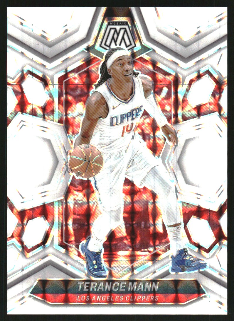 2023-24 Panini Mosaic Mosaic White #14 Terance Mann on Fanatics