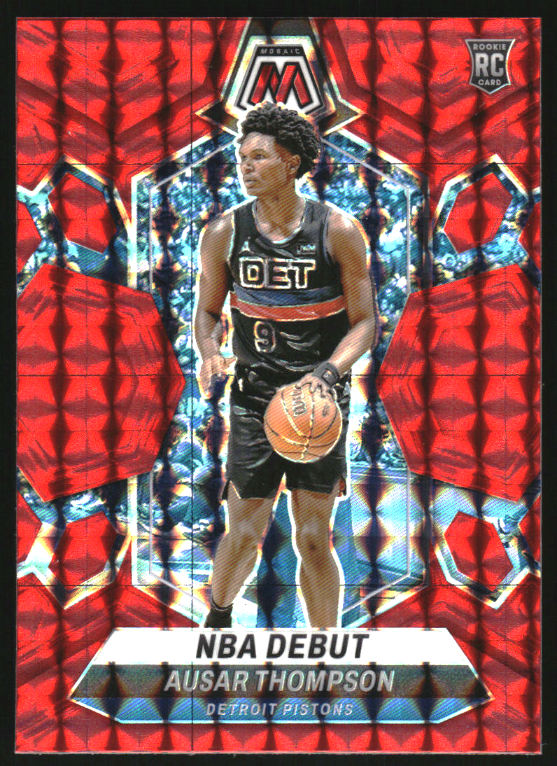 2023-24 Panini Mosaic Mosaic Red #262 Ausar Thompson/NBA Debut on 