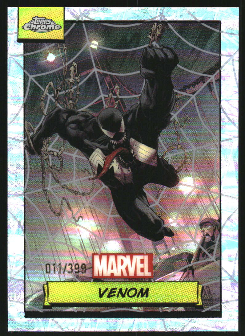 2024 Topps Chrome Marvel Green Gamma Raywave Venom /99 #62 PSA 10