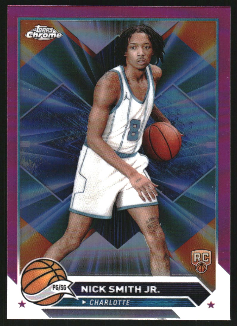 2023-24 Topps Chrome Pink Refractors #86 Nick Smith Jr.