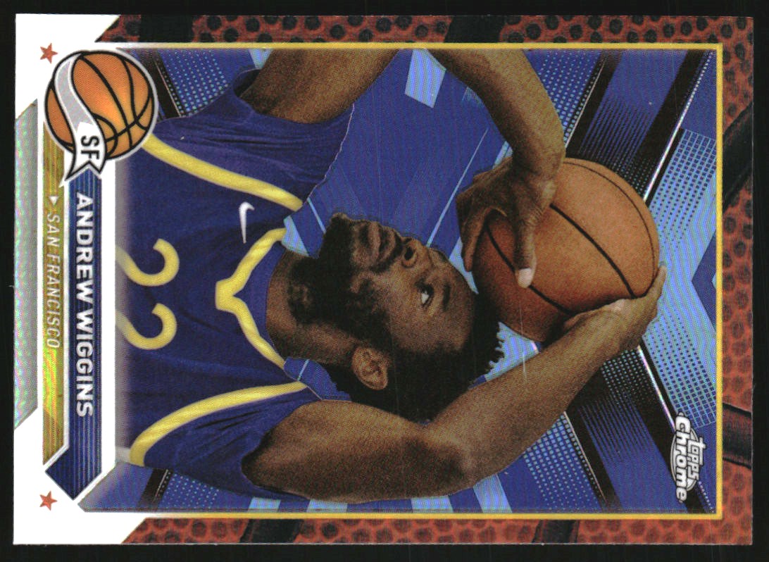 2023-24 Topps Chrome Orange Basketball Refractors #28 Andrew Wiggins