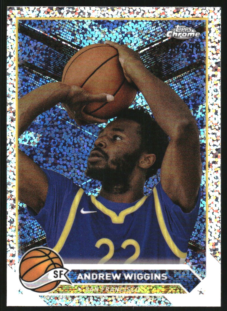 2023-24 Topps Chrome Speckle Refractors #28 Andrew Wiggins