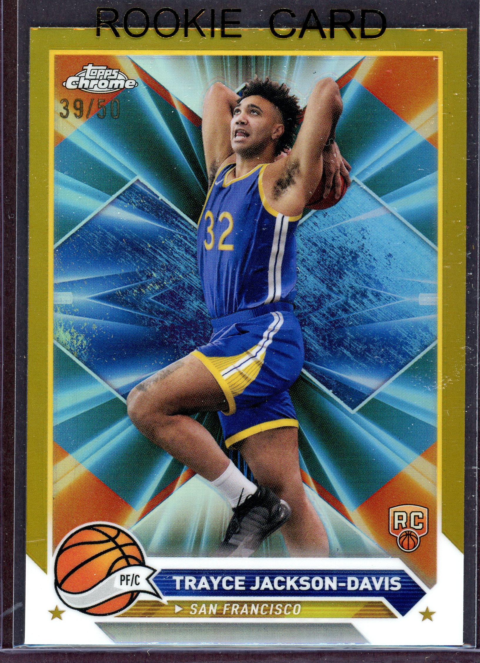 2023-24 Topps Chrome Gold Refractors #176 Trayce Jackson-Davis