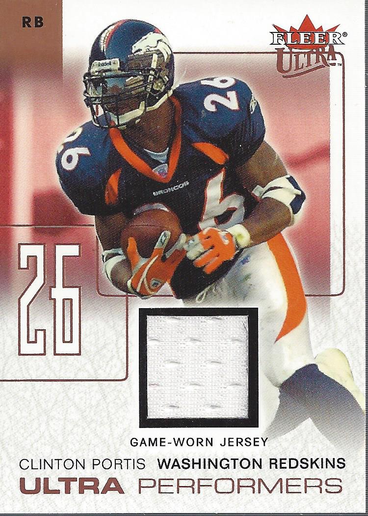 2004 Ultra Performers Game Used Copper #UPCP Clinton Portis
