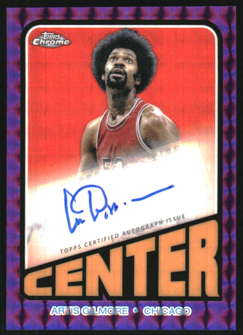 2023-24 Topps Chrome '72 Topps Autographs Purple Geometric Refractors #TAAG Artis Gilmore
