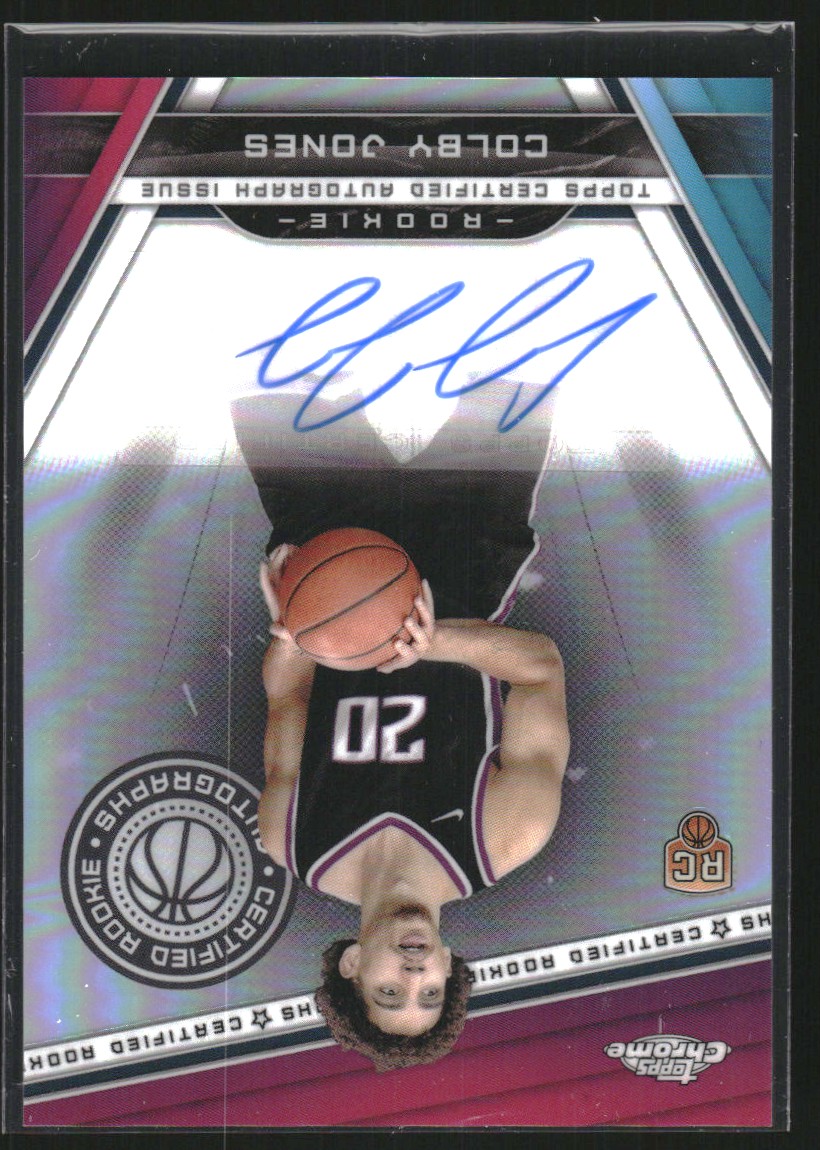 2023-24 Topps Chrome Rookie Autographs Refractors #CRACJ Colby Jones