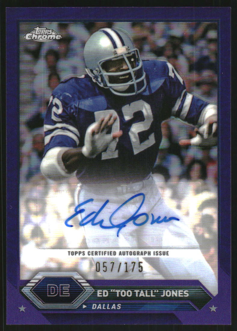 2023 Topps Composite Chrome Autographs Purple Refractors #TCAETT Ed Jones Auto /175
