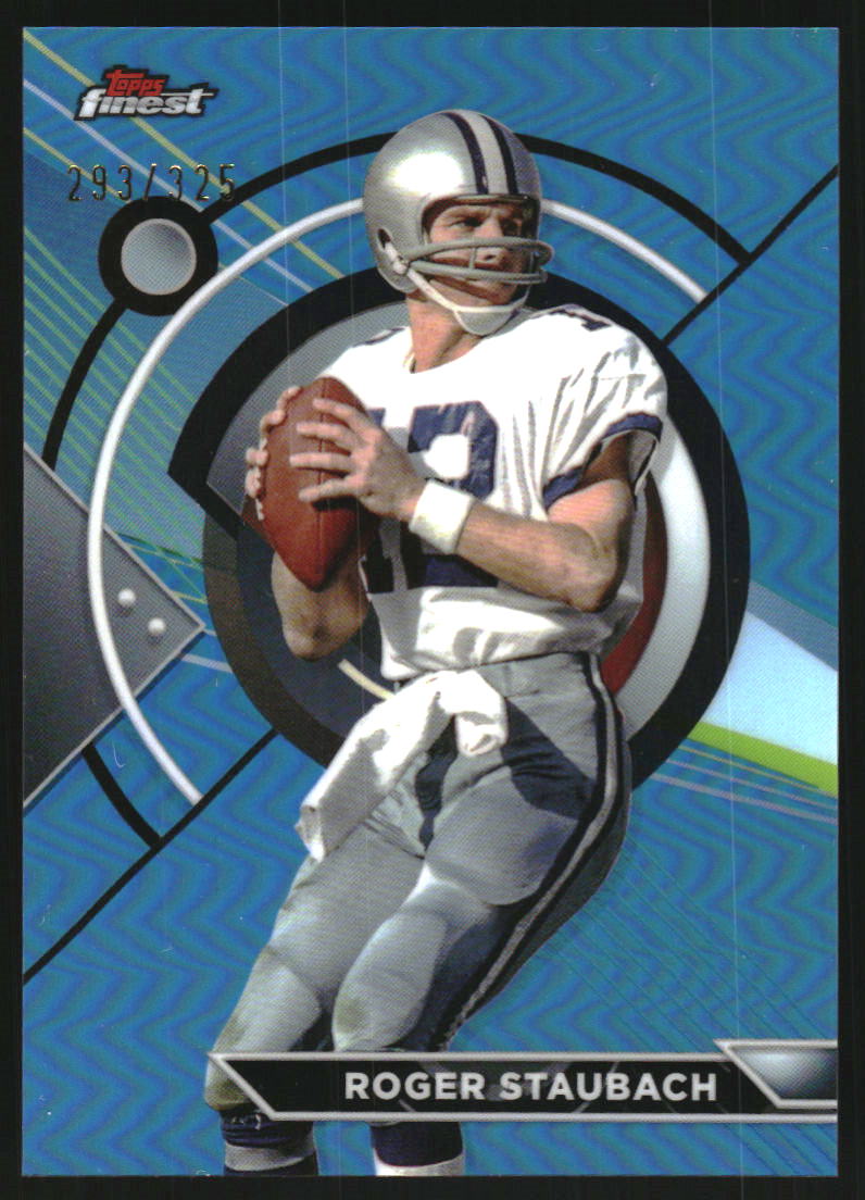 2023 Topps Composite Finest Sky Blue Refractors #178 Roger Staubach