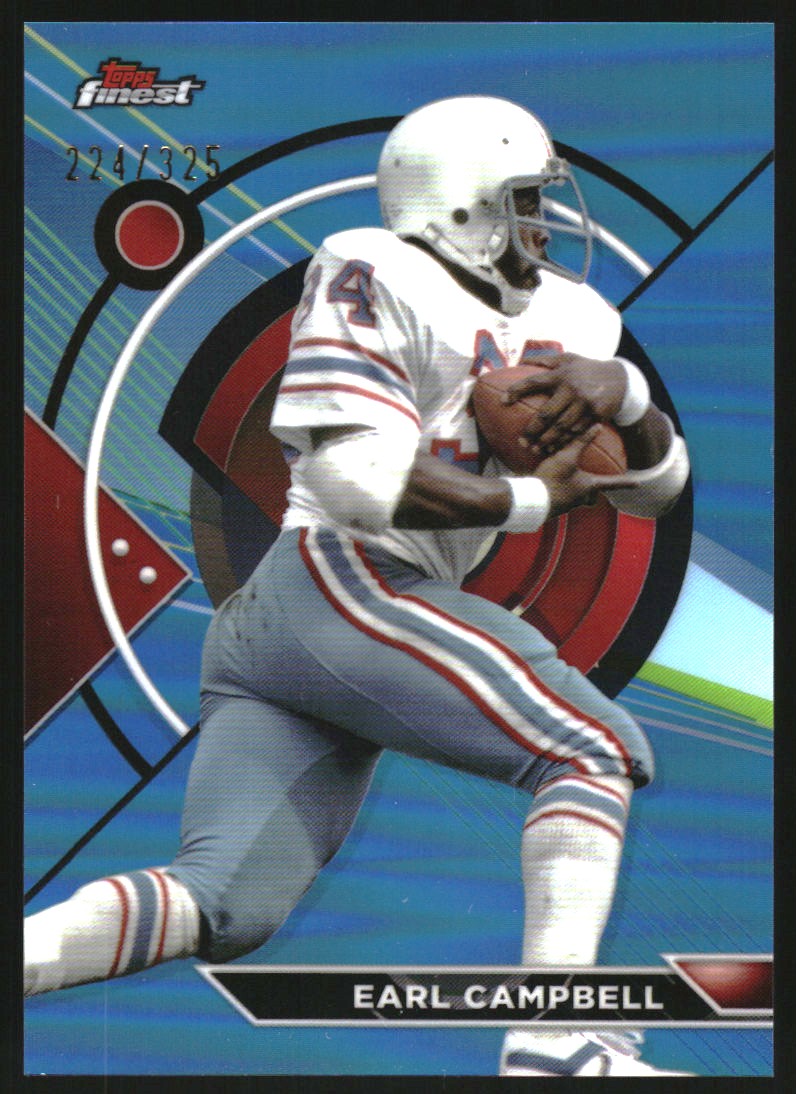 2023 Topps Composite Finest Sky Blue Refractors #191 Earl Campbell