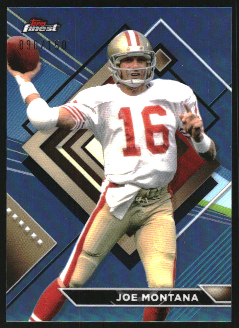 2023 Topps Composite Finest Sky Blue Refractors #238 Joe Montana