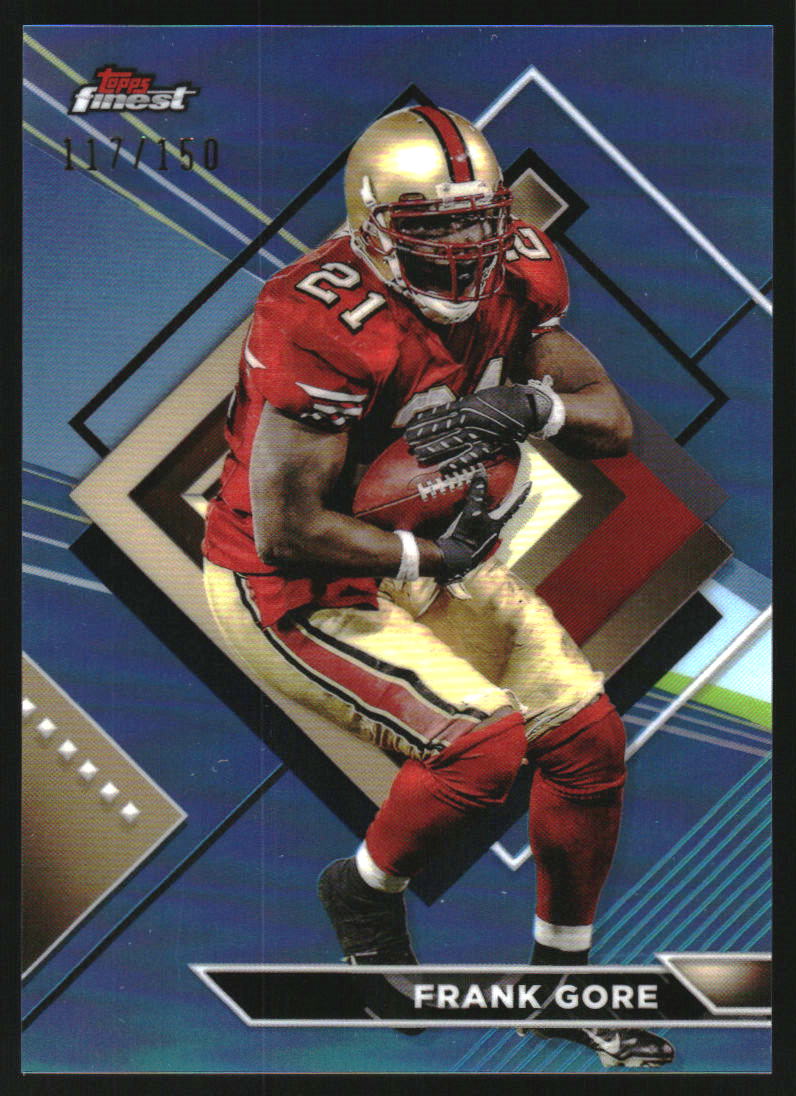 2023 Topps Composite Finest Sky Blue Refractors #239 Frank Gore
