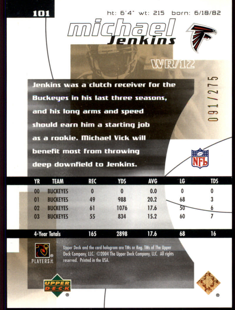 2004 Finite HG (Upper Deck) Football "Main Set" Cards #1 to #260 - Picture 199 of 277