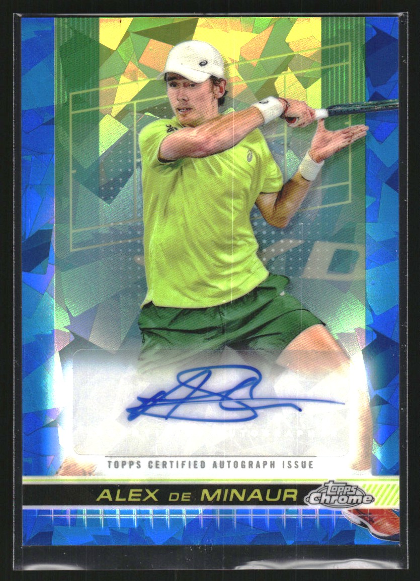 2024 Topps Chrome Sapphire Edition Autographs #TCAADM Alex de Minaur