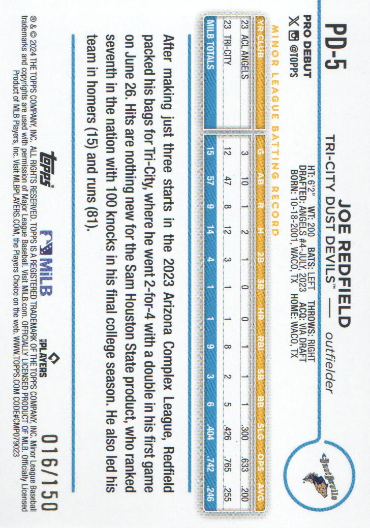 2024 Topps Pro Debut Baseball Blue Foil Parallel: Pick from List - Bild 3 von 9