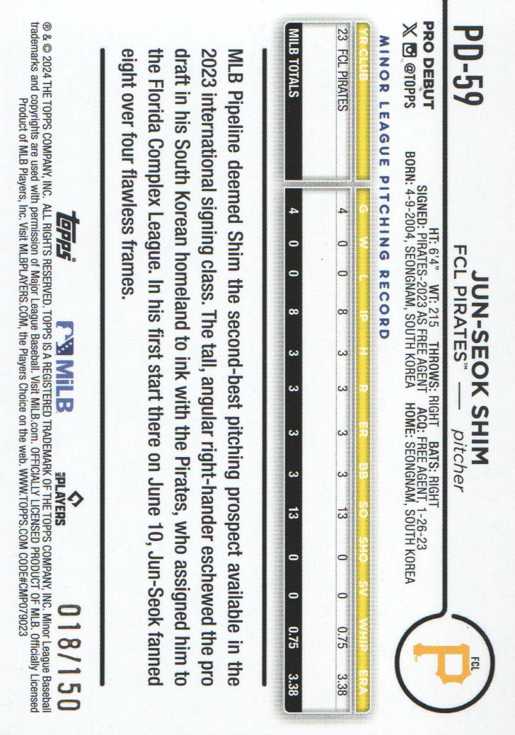 2024 Topps Pro Debut Baseball Blue Foil Parallel: Pick from List - Bild 5 von 9