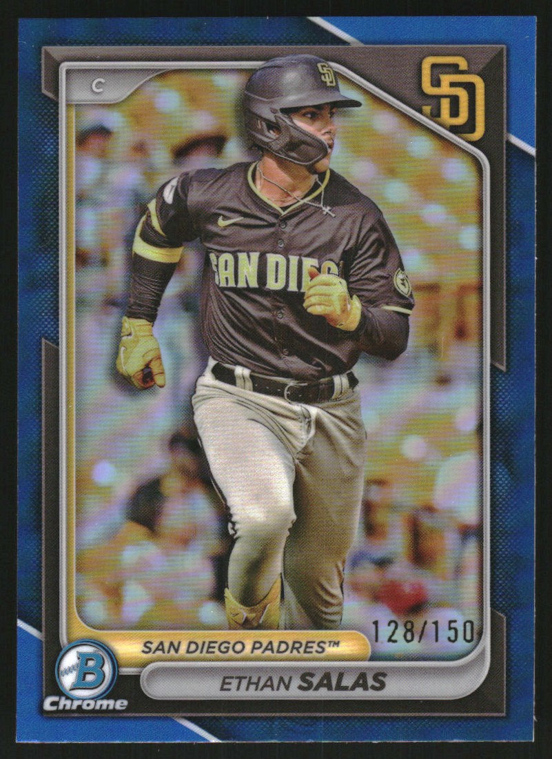 2024 Bowman Chrome Prospects Blue Refractors #BCP201 Ethan Salas