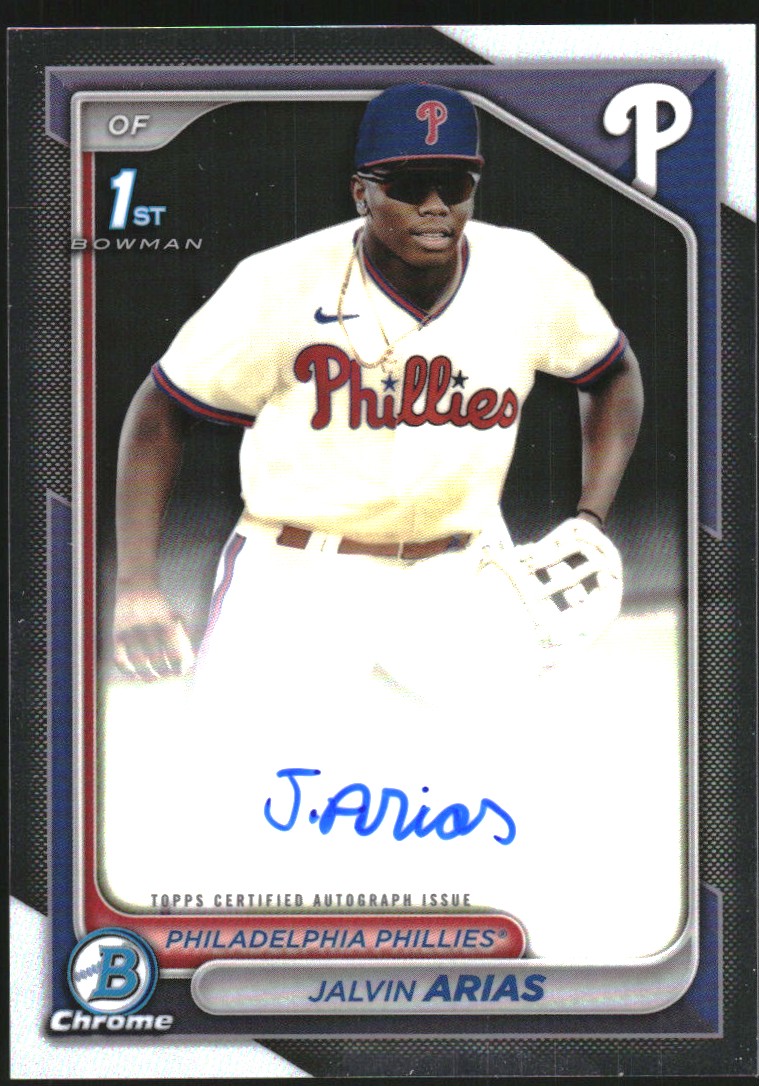 2024 Bowman Chrome Prospect Autographs #CPAJA Jalvin Arias