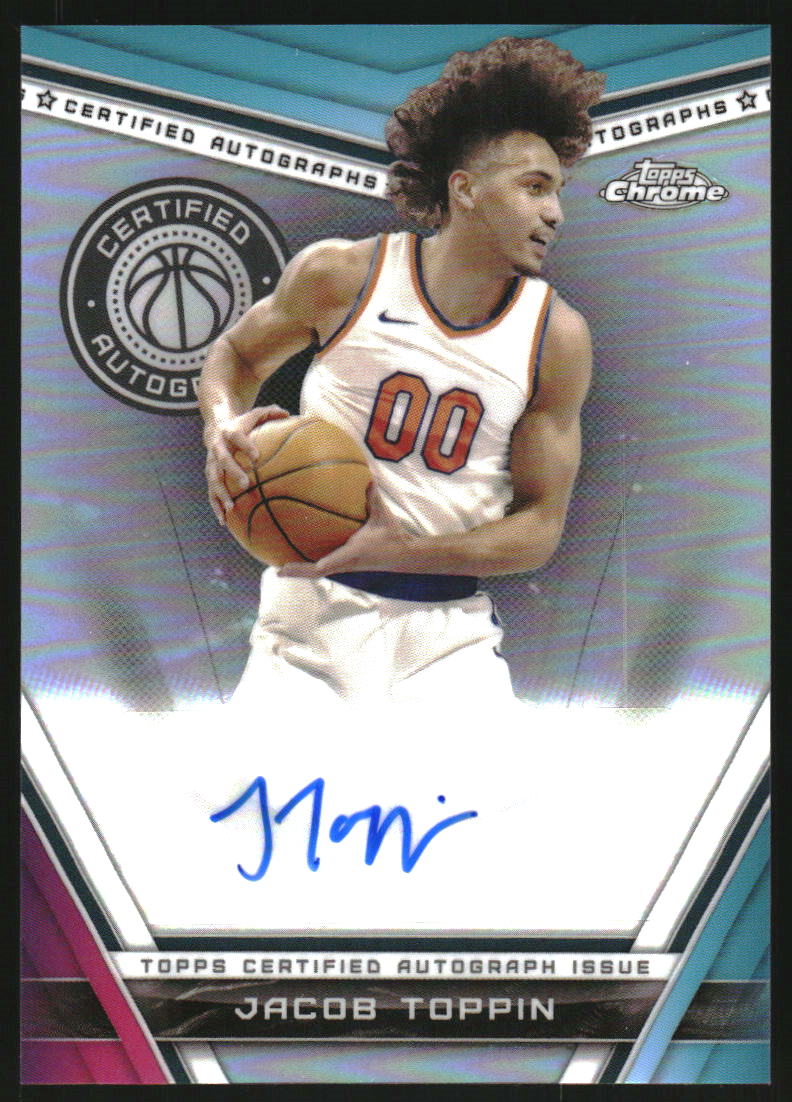 2023-24 Topps Chrome Certified Autographs #CAJTO Jacob Toppin Auto
