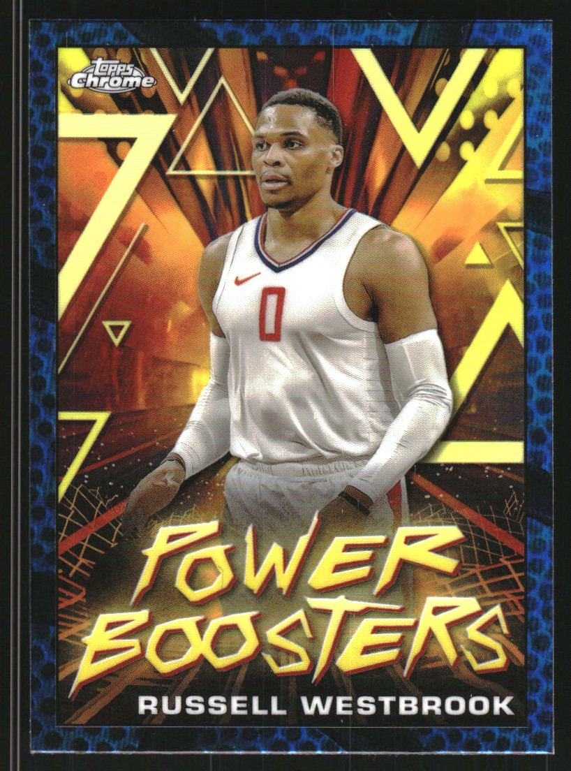 2023-24 Topps Chrome Power Boosters Blue Basketball Refractors #PB8 Russell Westbrook