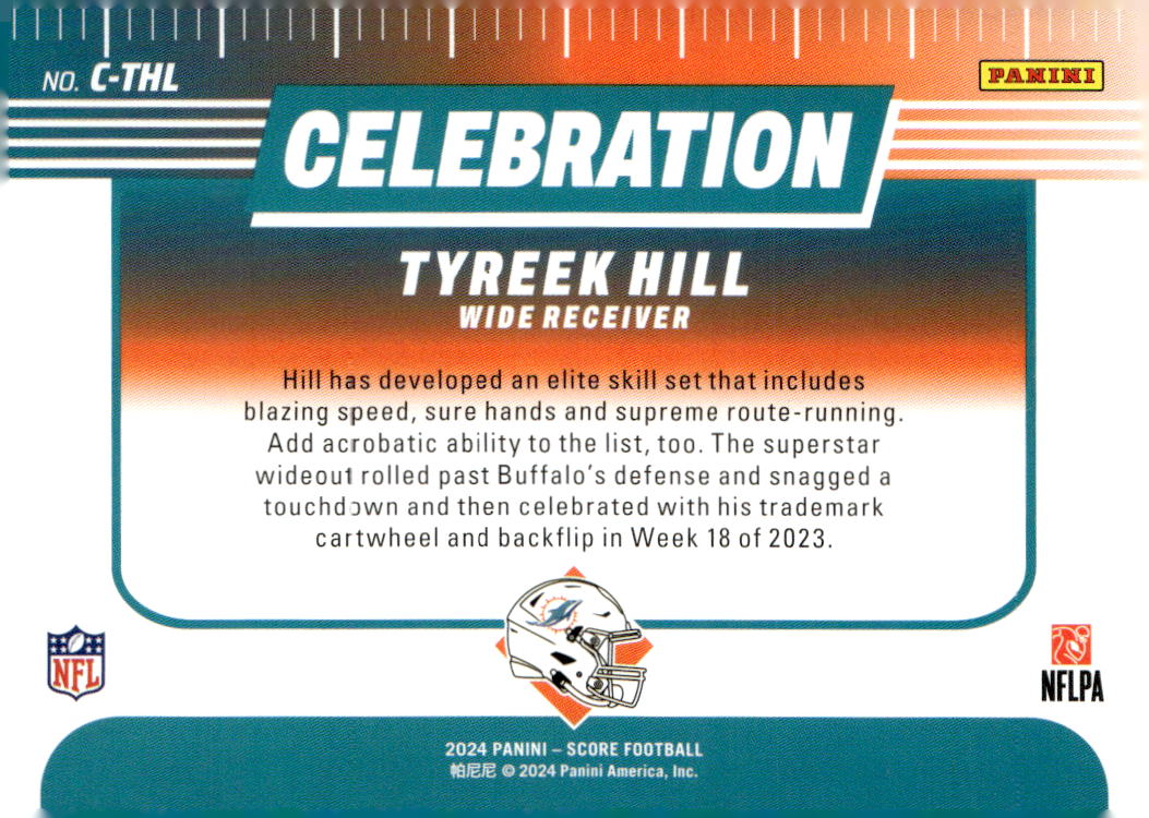 2024 Score Celebration 4 Tyreek Hill NMMT