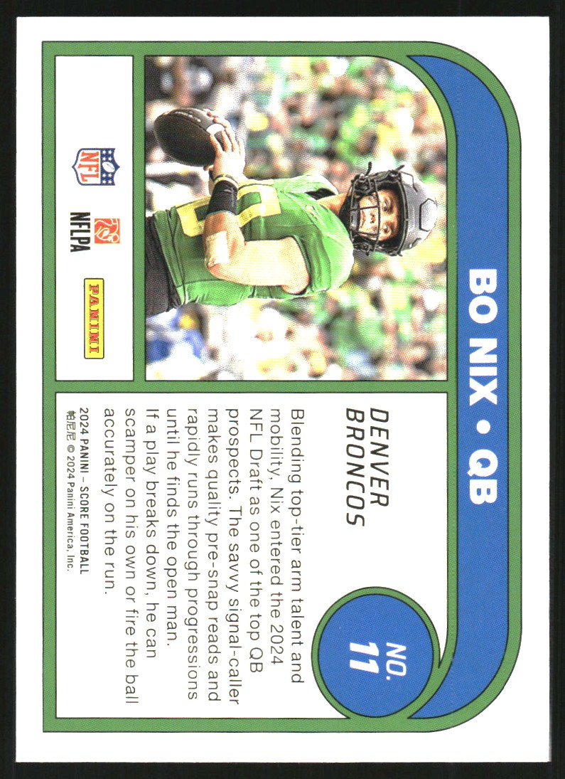 2024 Score Protential #11 Bo Nix