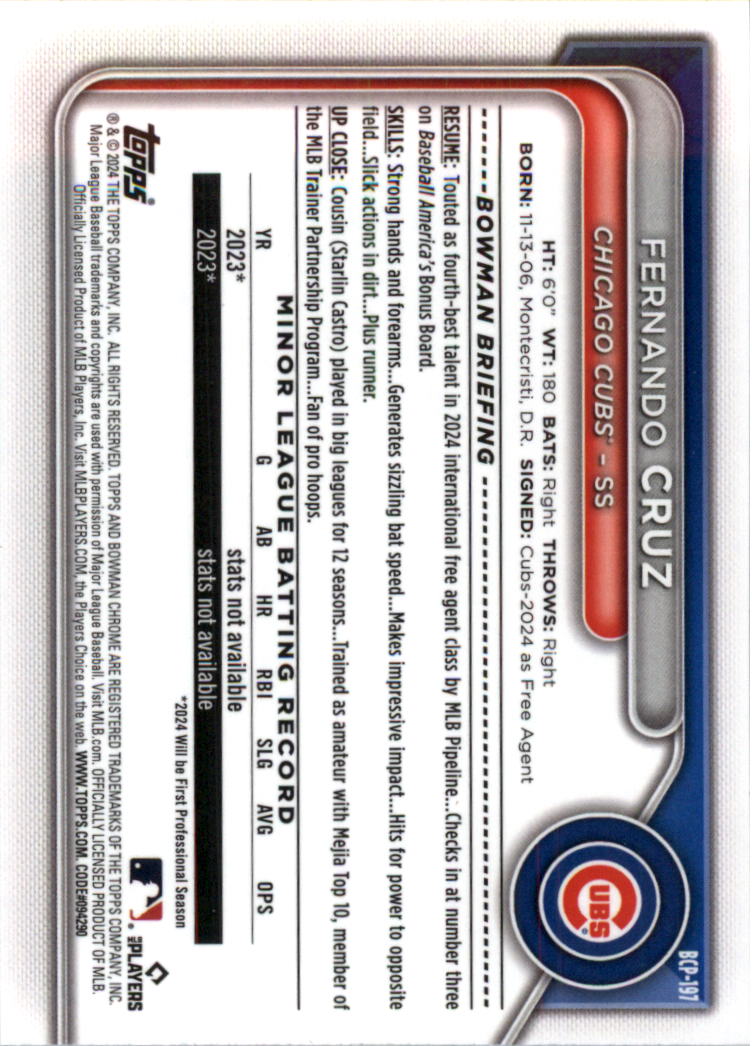 2024 Bowman Chrome Mega Box Prospects Baseball Card Pick (Base) - Picture 91 of 115