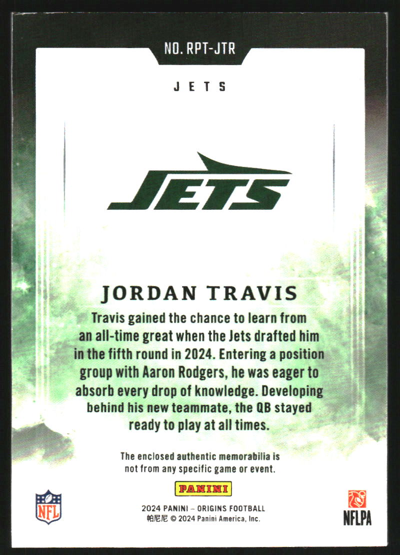 2024 Panini Origins Rookie Patches Red #27 Jordan Travis Jersey /99