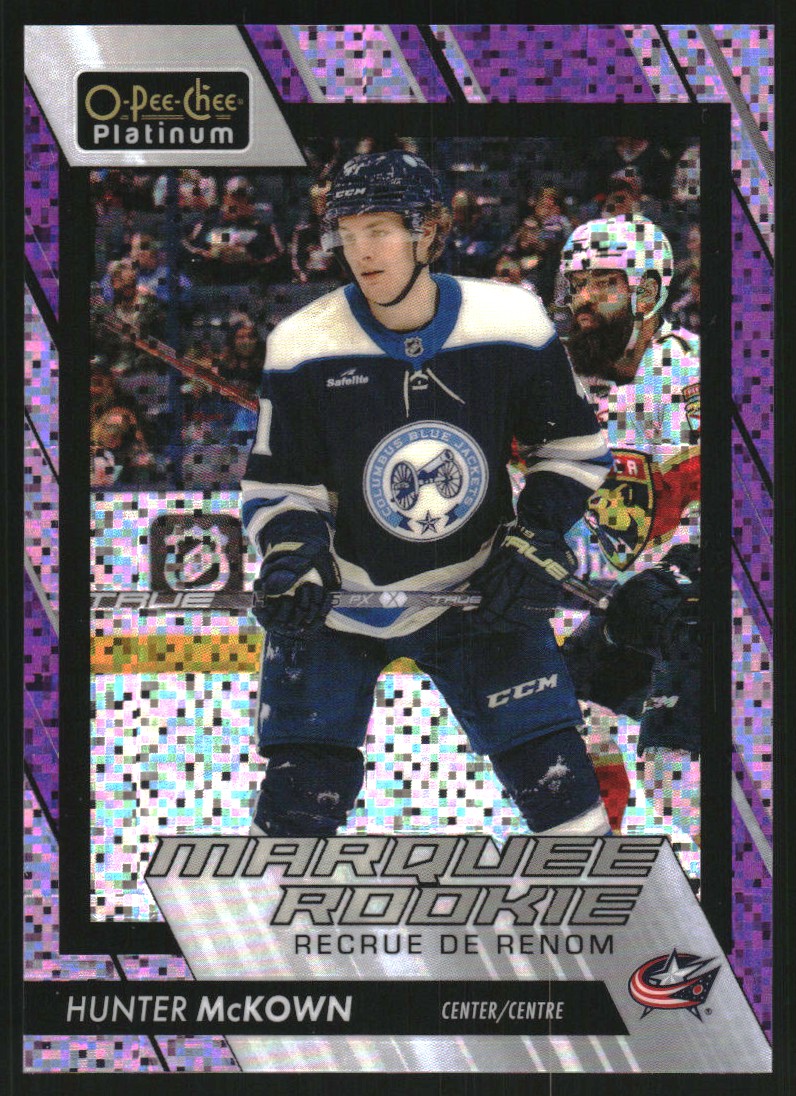2023-24 O-Pee-Chee Platinum Violet Pixels #211 Hunter McKown