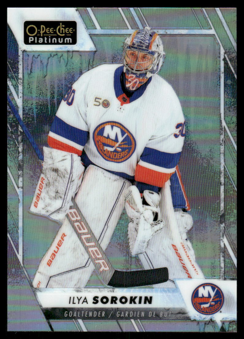 2023-24 O-Pee-Chee Platinum Arctic Freeze #82 Ilya Sorokin