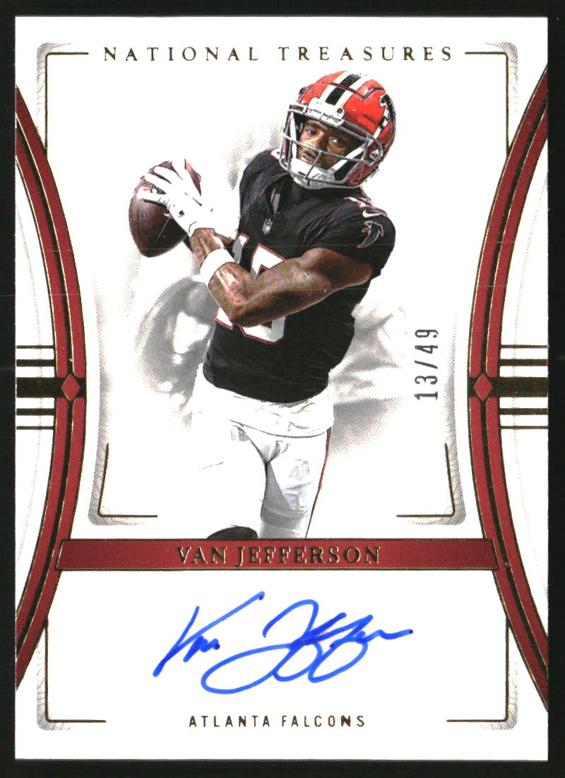 2023 Panini National Treasures Signatures Gold #55 Van Jefferson