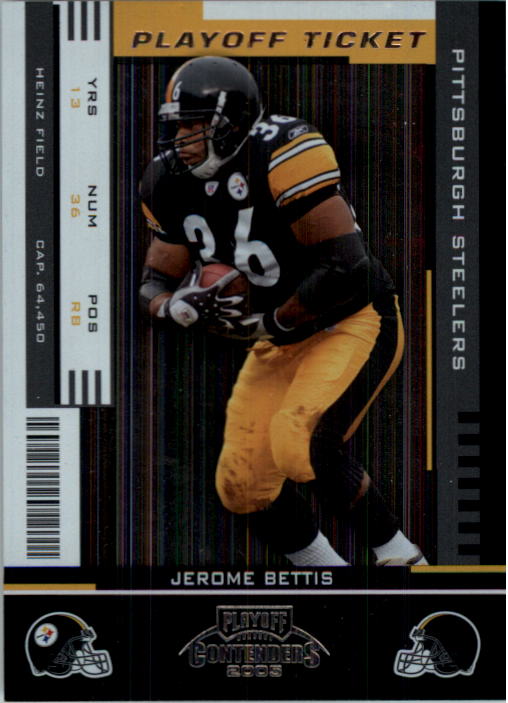 2005 Playoff Contenders Playoff Ticket #79 Jerome Bettis