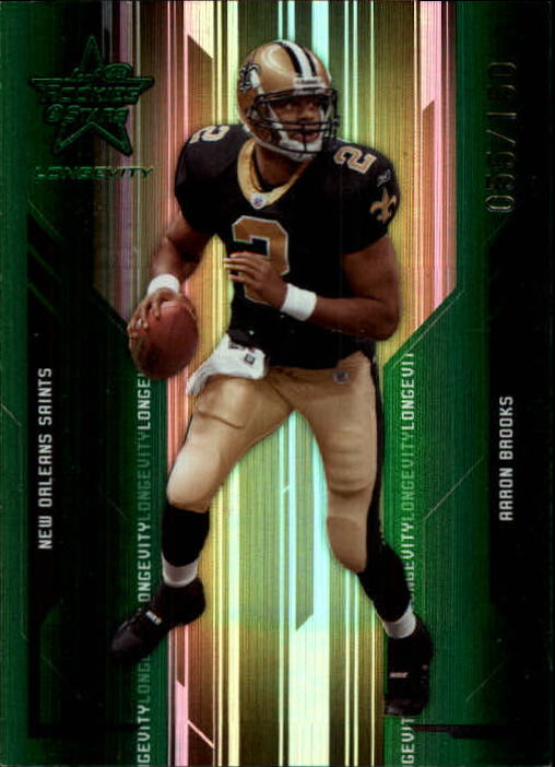 2005 Leaf Rookies and Stars Longevity Emerald #58 Aaron Brooks