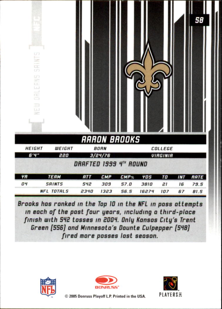 2005 Leaf Rookies and Stars Longevity Ruby #58 Aaron Brooks