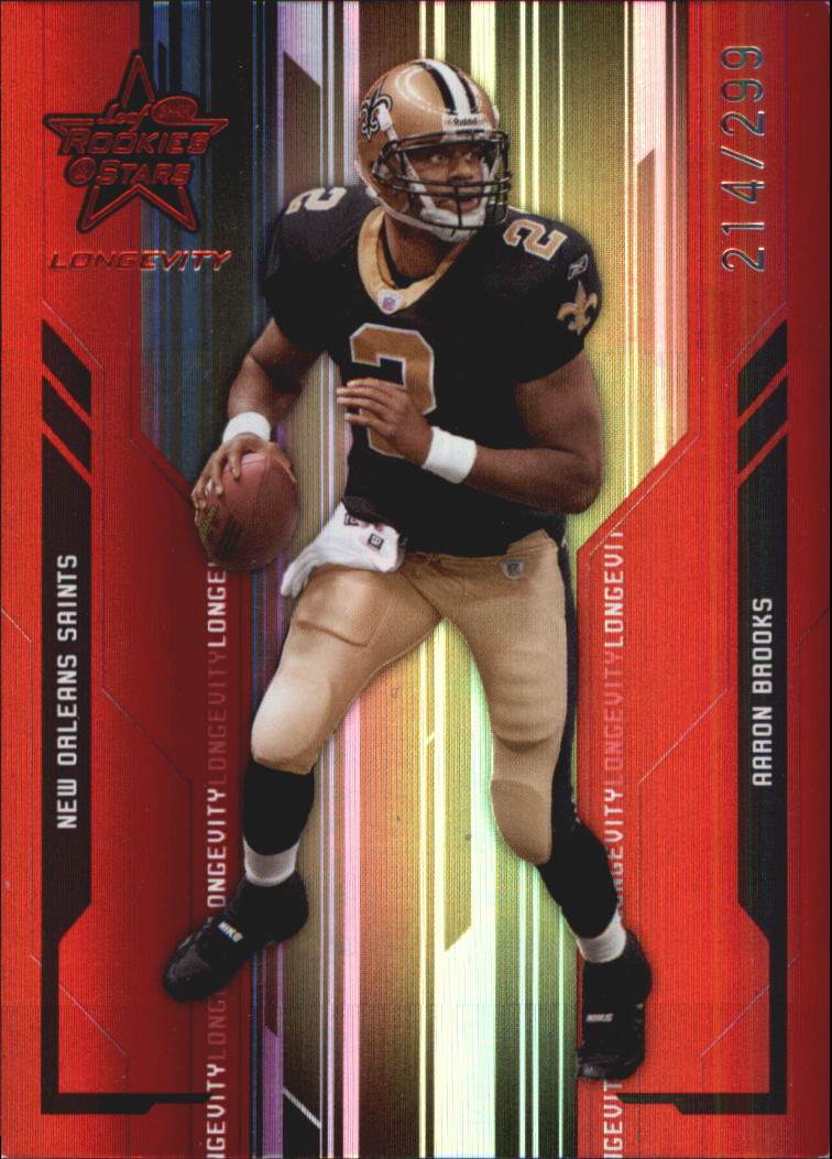 2005 Leaf Rookies and Stars Longevity Ruby #58 Aaron Brooks