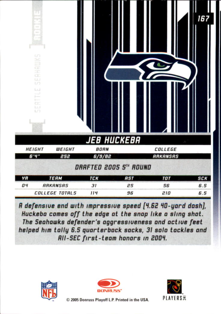 2005 Leaf Rookies and Stars Longevity Ruby #167 Jeb Huckeba