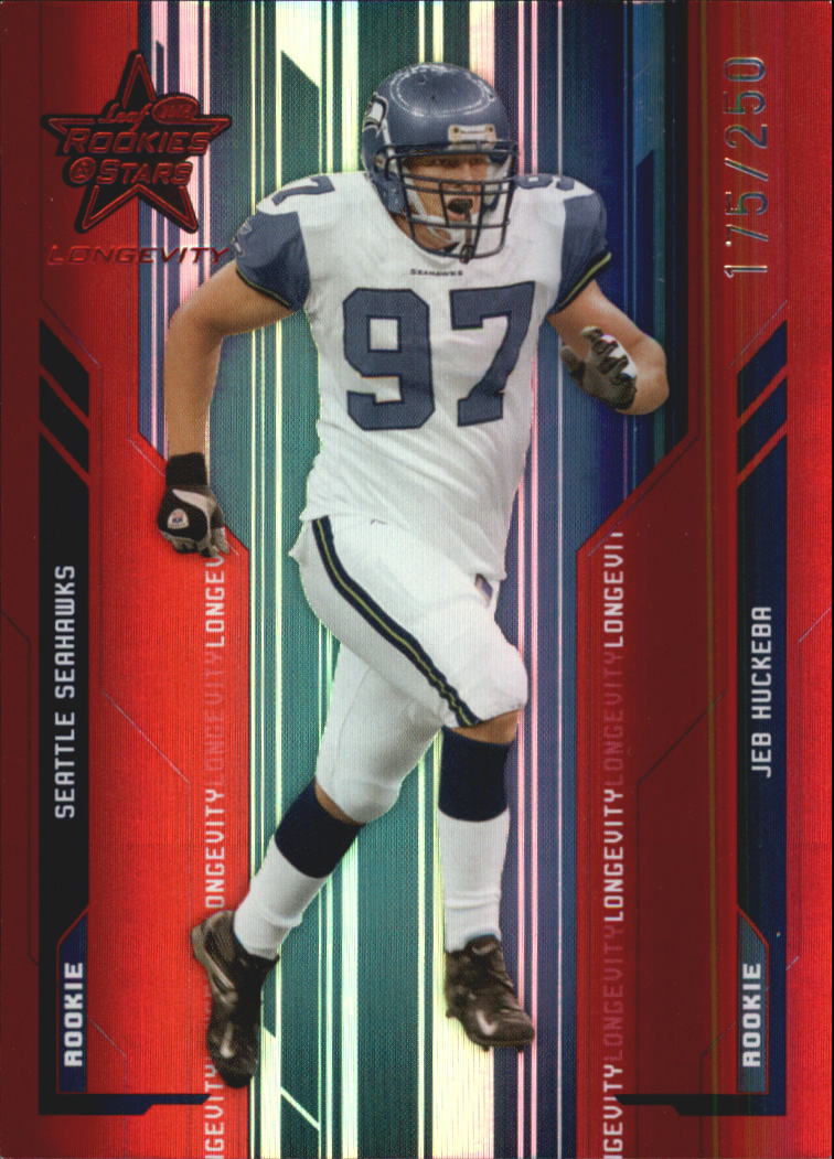 2005 Leaf Rookies and Stars Longevity Ruby #167 Jeb Huckeba