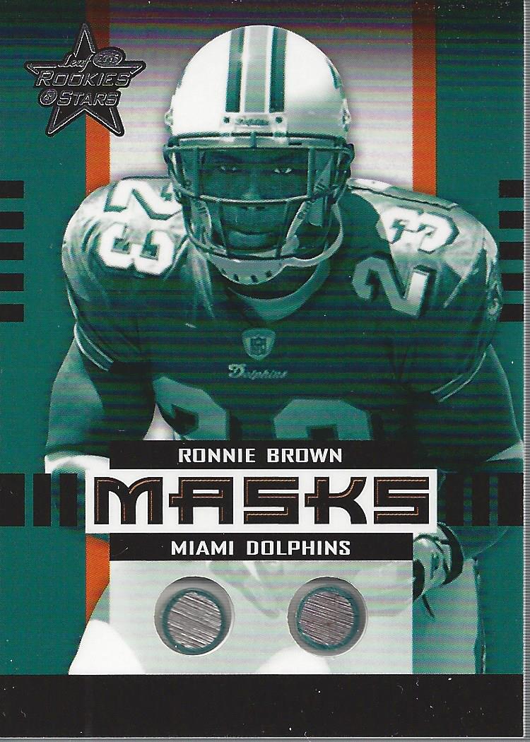 2005 Leaf Rookies and Stars Masks #M22 Ronnie Brown