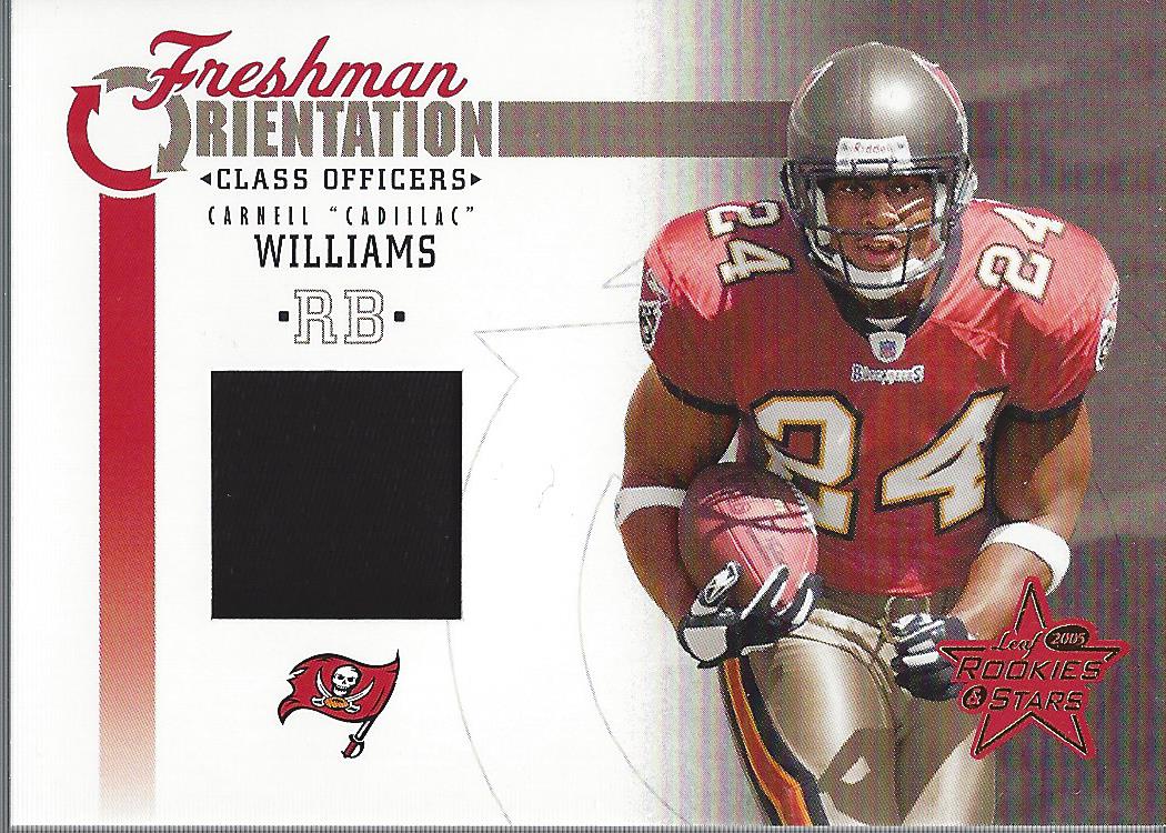 2005 Leaf Rookies and Stars Freshman Orientation Jersey Class Officers #FO7 Cadillac Williams