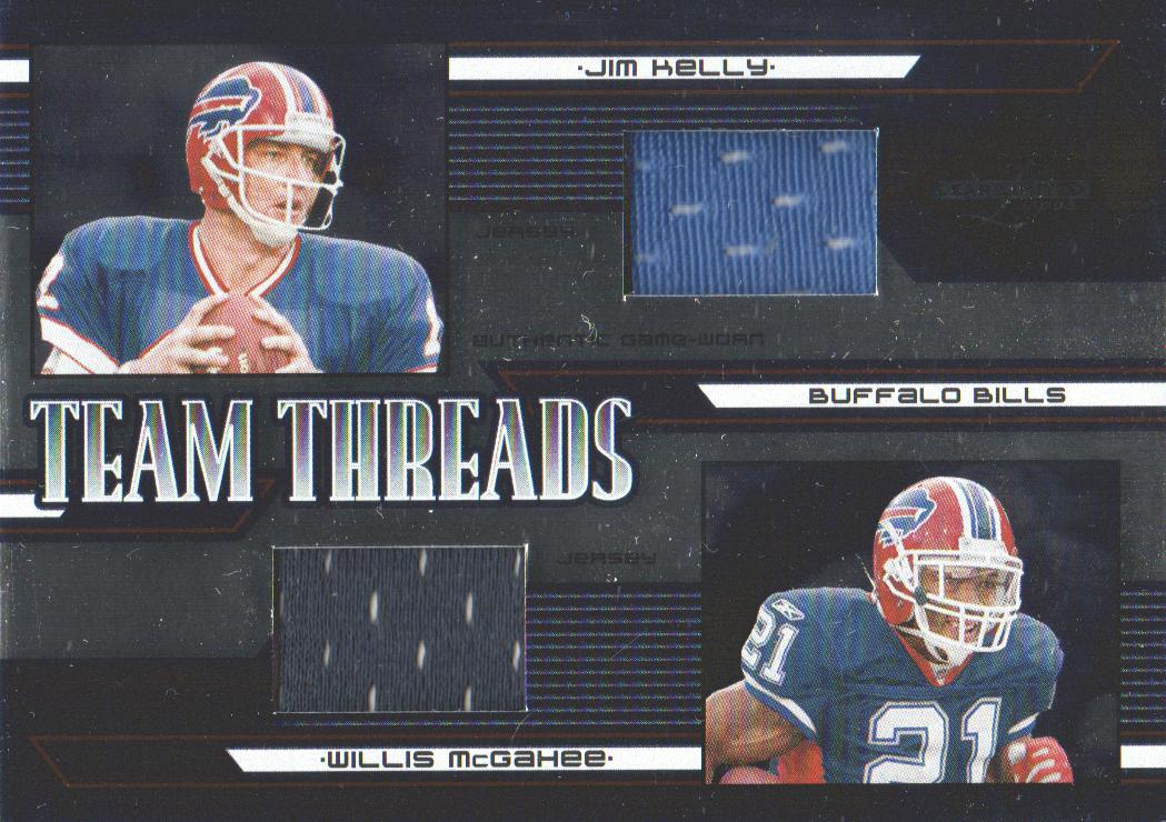 2005 Leaf Limited Team Threads Dual #TT2 Jim Kelly/Willis McGahee