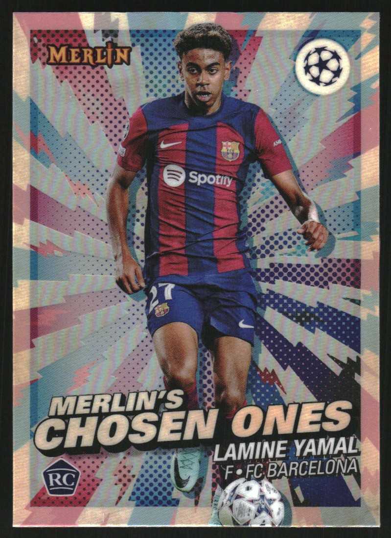 2023-24 Merlin UEFA Club Competitions Merlins Chosen One #MC1 Lamine Yamal