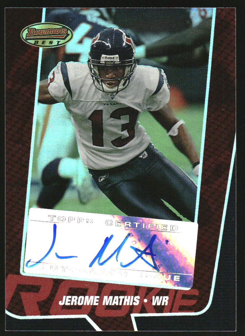 2005 Bowman's Best Red #145 Jerome Mathis AU