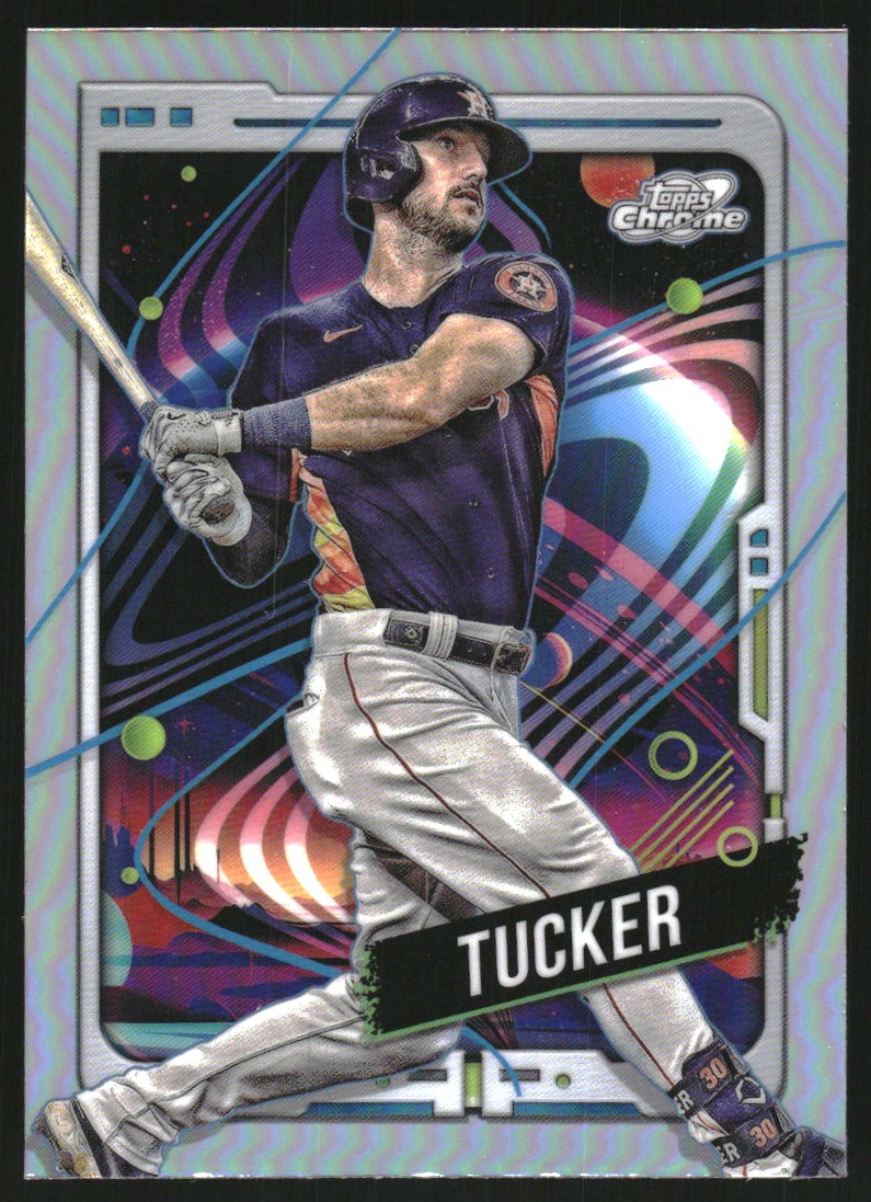 2024 Topps Definitive Coll. Red Kyle Tucker MLB LOGOMAN PATCH AUTO